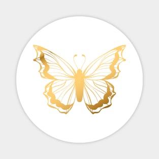 Gold Butterfly Magnet